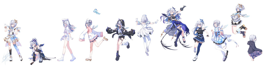 1girl, absurdres, amane_kanata, amane_kanata_(1st_costume), amane_kanata_(another_world), amane_kanata_(cutesy_punk), amane_kanata_(heavenly_guard_mission), amane_kanata_(lock_on)