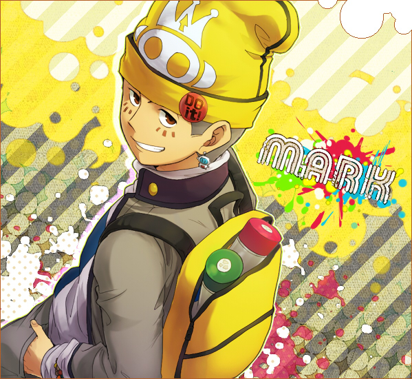 bag, beanie, brown_eyes, earrings, hat, inaba_masao, jewelry, persona