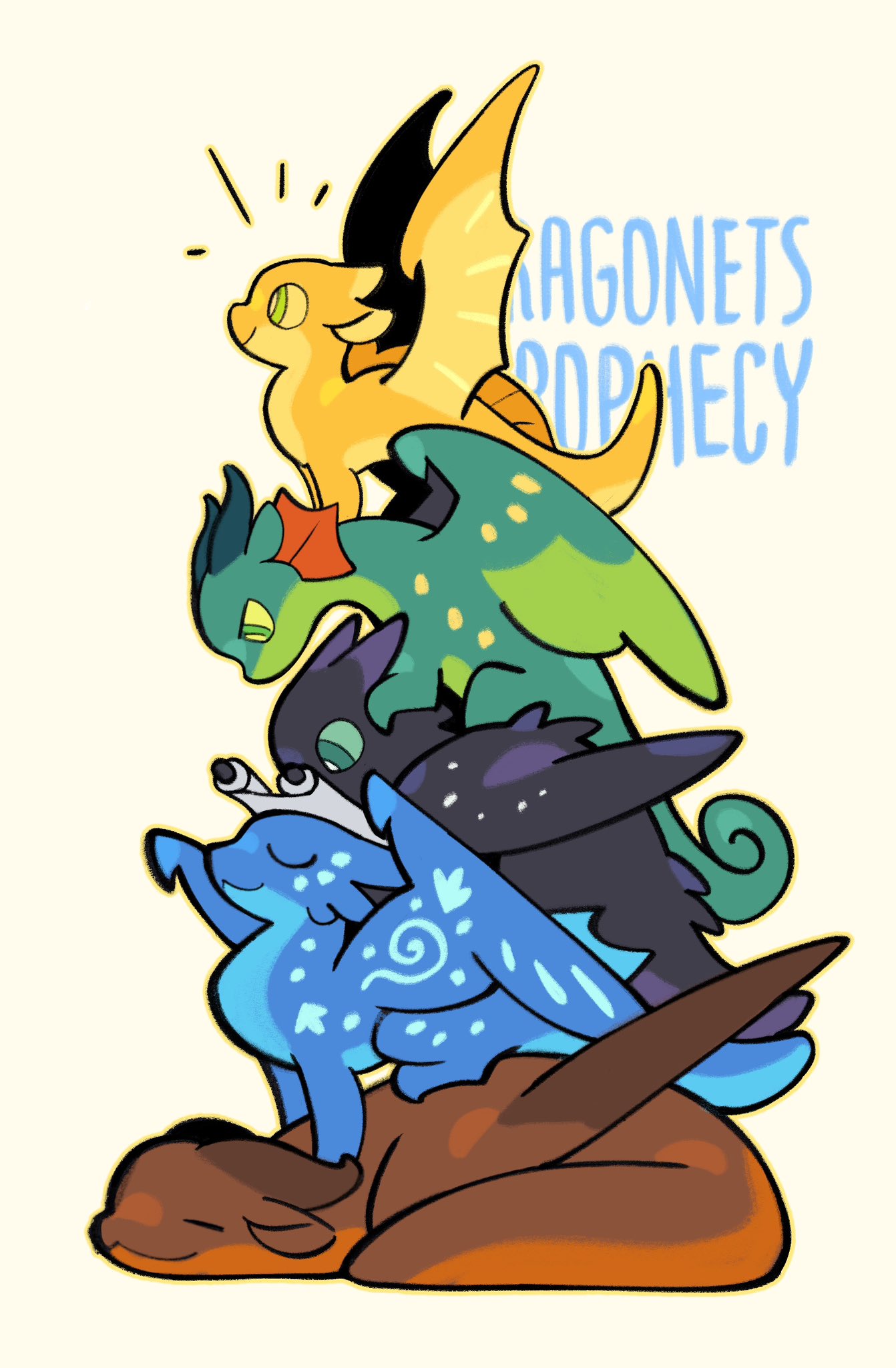 :3, animal_focus, aqua_eyes, baby_animal, chibi, chibi_only, clay_(wings_of_fire), closed_eyes