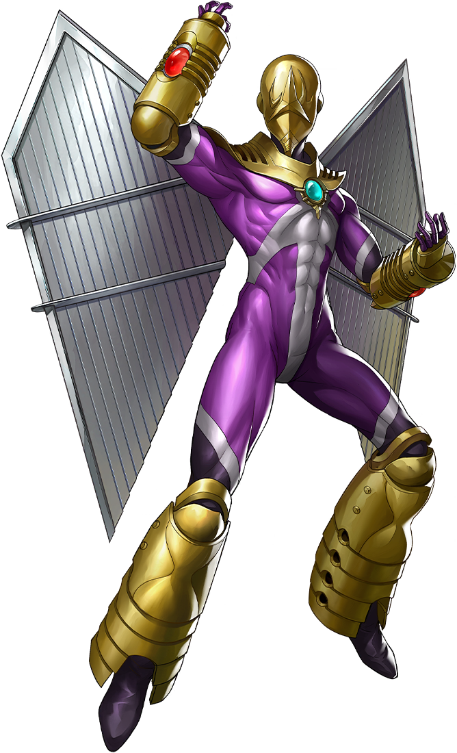 1boy, armor, artist_request, bodysuit, covered_navel, demon_(megami_tensei), gold_armor, gold_greaves