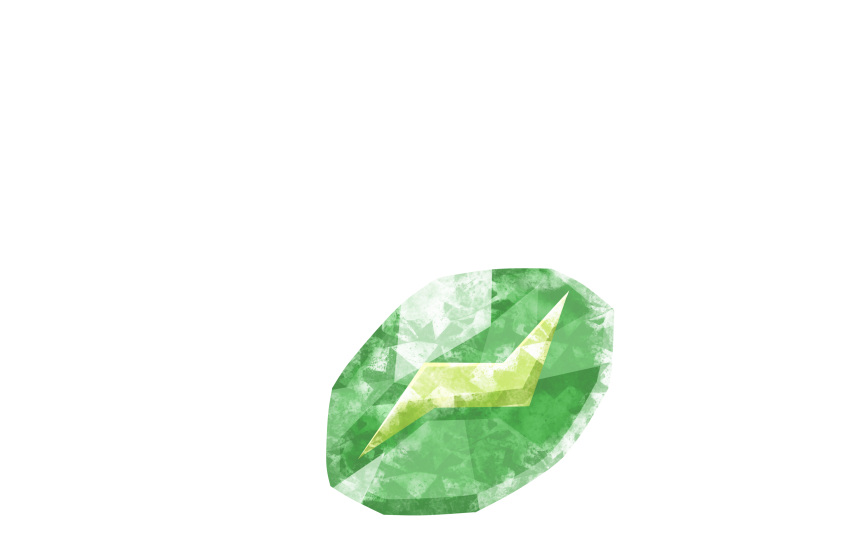 absurdres, commentary, english_commentary, evolution_stone, highres, katsumuri, no_humans, object_focus, pokemon, rock, thunder_stone, transparent_background