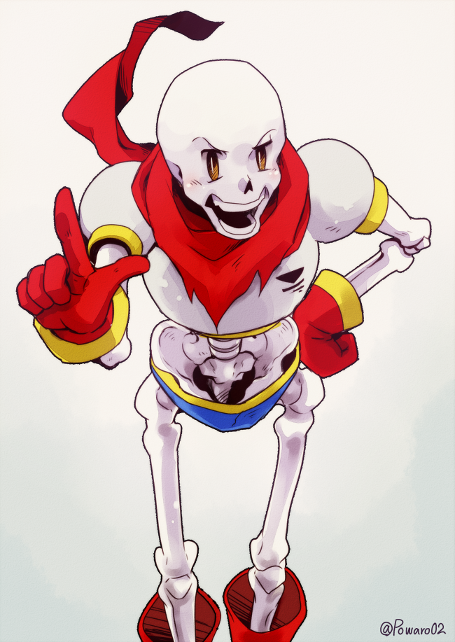 >:o, 1boy, 2016, 2d, armor, artist_name, bent_over, blue_shorts