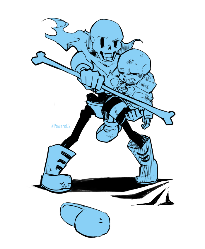2016, 2boys, 2d, armor, artist_name, black_shorts, blue_jacket, blue_theme