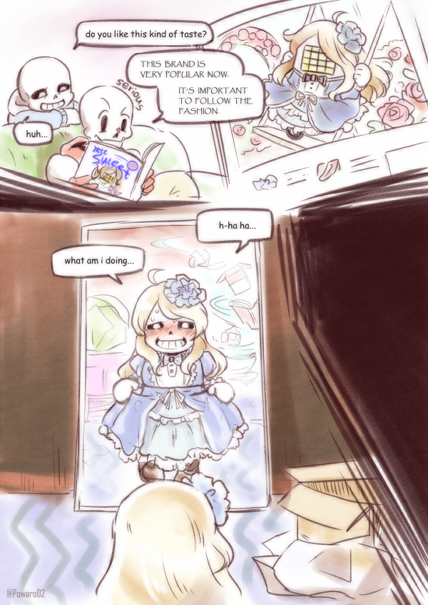 2016, 2boys, 2d, 2koma, armor, artist_name, blonde_hair, blue_dress