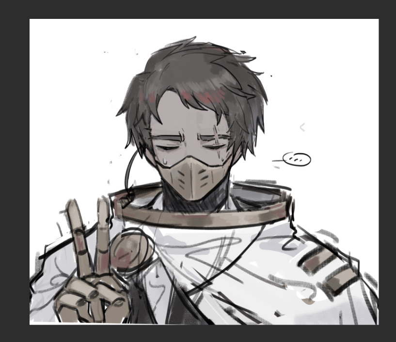 1boy, brown_hair, cape, closed_eyes, dark-skinned_male, dark_skin, gold_trim, hand_up