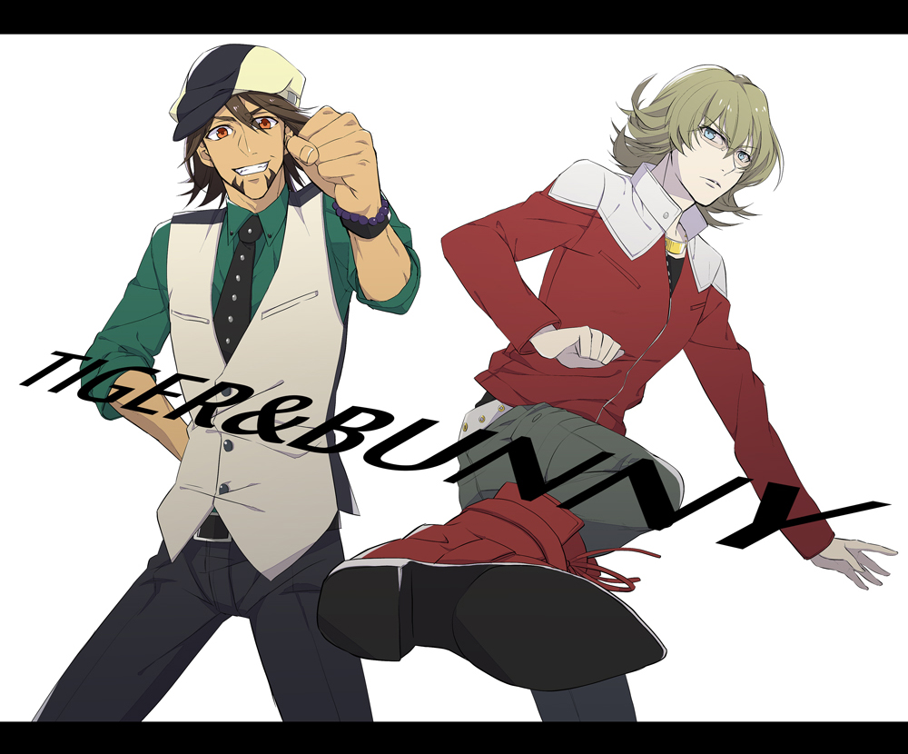 bad_id, barnaby_brooks_jr, belt, blonde_hair, blue_eyes, boots, bracelet, brown_hair