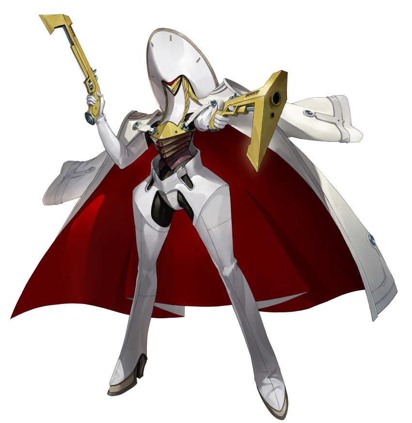 1other, artist_request, dual_wielding, full_body, gun, highres, holding, holding_gun