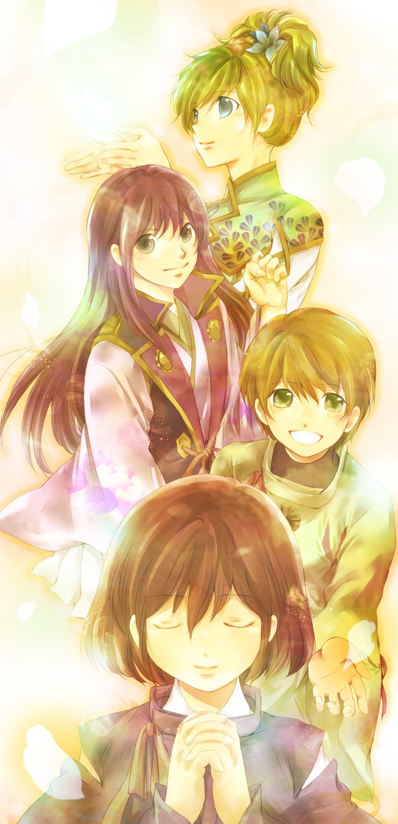 ashihara_chihiro, closed_eyes, eyes_closed, hands_clasped, harukanaru_toki_no_naka_de, harukanaru_toki_no_naka_de_1, harukanaru_toki_no_naka_de_2, harukanaru_toki_no_naka_de_3