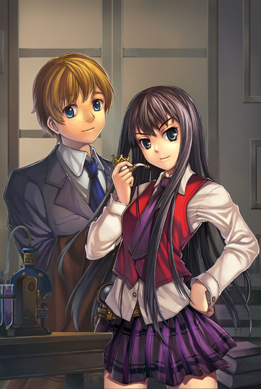 black_hair, blue_eyes, brown_hair, copyright_request, dr._john_watson, formal, genderswap, hand_on_hip