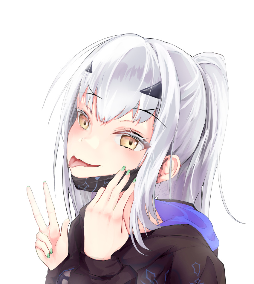 1girl, absurdres, bikini, black_bikini, black_shrug, blush, breasts, commentary_request