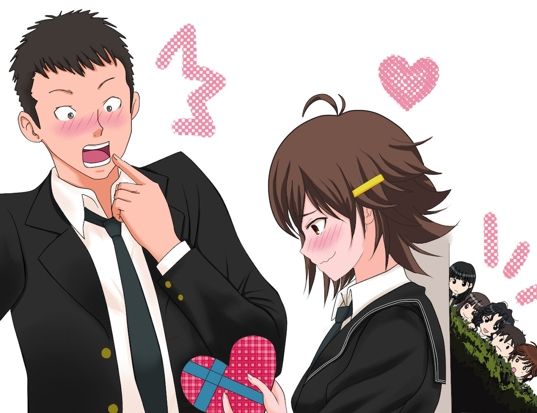 amagami, ayatsuji_tsukasa, blush, brown_hair, coroske, hair_ornament, hairclip, itou_kanae_(amagami)