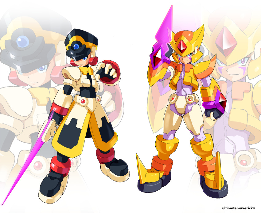 absurdres, armor, artist_name, black_helmet, blue_eyes, colonel_(mega_man), colonel_(mega_man)_(cosplay), cosplay