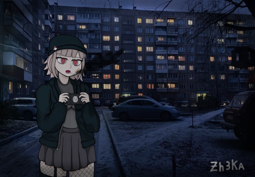 danganronpa_(series), danganronpa_2:_goodbye_despair, doomer, doomer_girl, nanami_chiaki, photo_background, russia, russian
