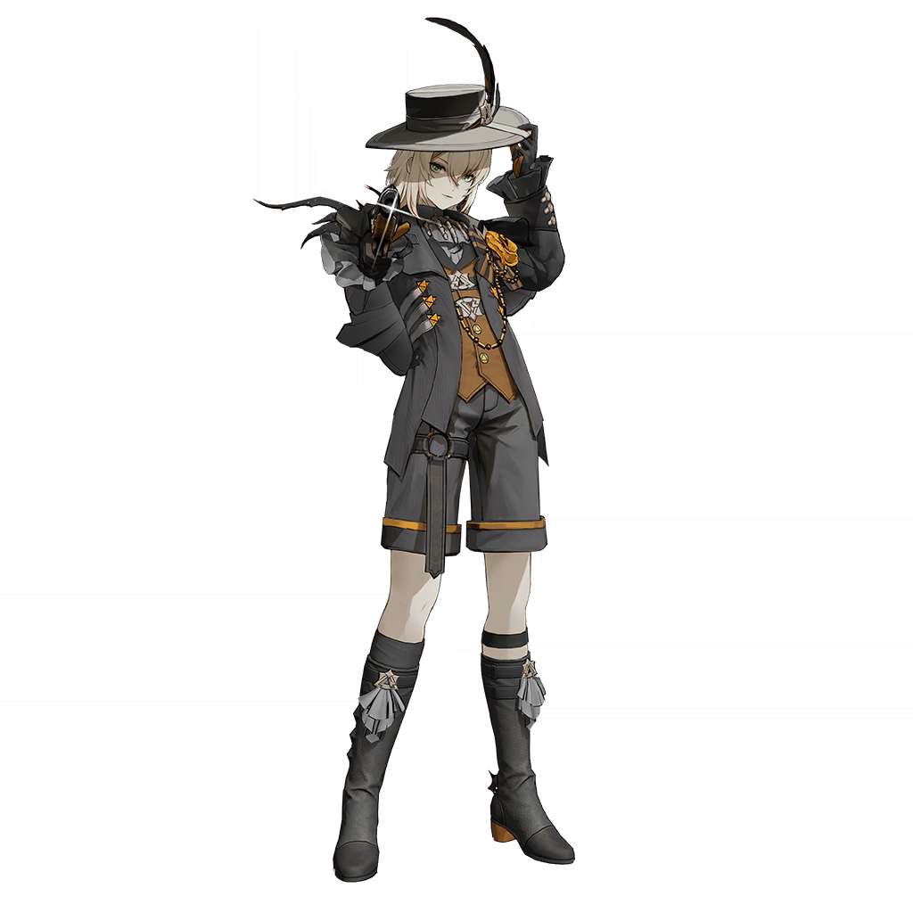 1girl, artist_request, black_hat, black_pants, black_shoes, blonde_hair, character_request, commentary_request
