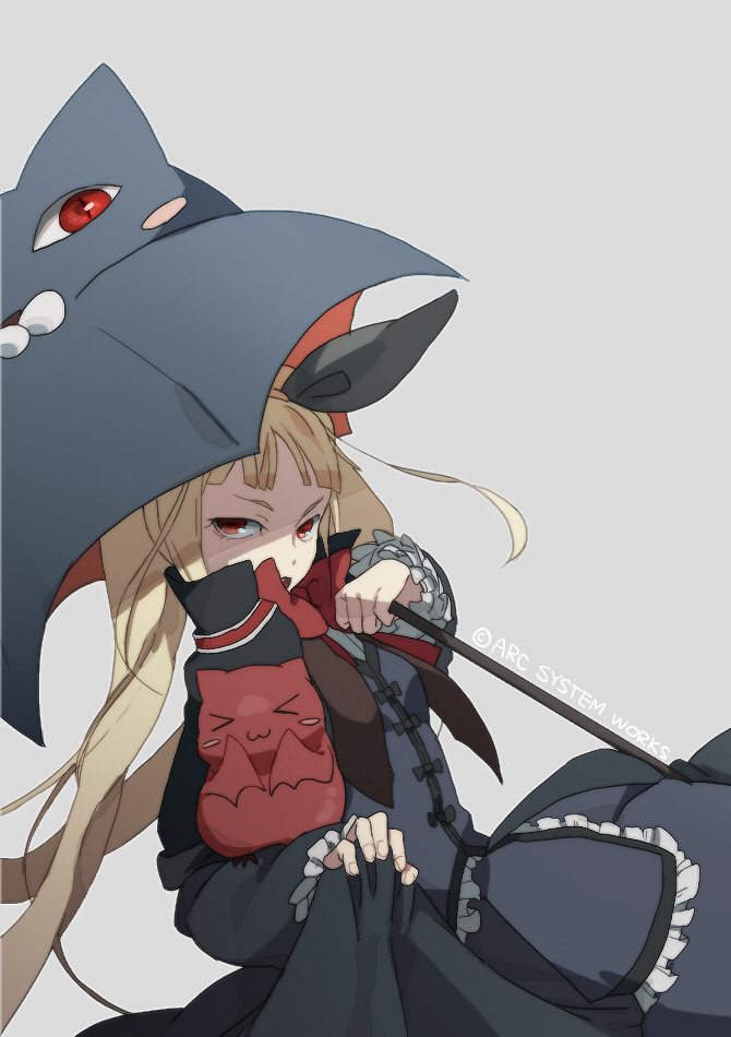 blonde_hair, bow, gii, gothic_lolita, hair_bow, kz-kura, lolita_fashion, nago