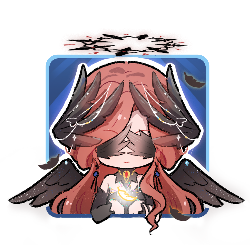 1girl, bare_shoulders, bird_wings, black_collar, black_dress, black_halo, black_sleeves, black_wings