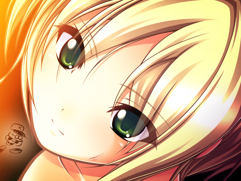 face, green_eyes, hotaru_(akappera), original, sweat