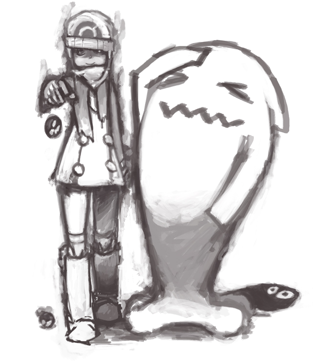 boots, coat, eyes, gianoa, hand_on_head, hat, hikari_(pokemon), hikari_(pokemon)_(remake)
