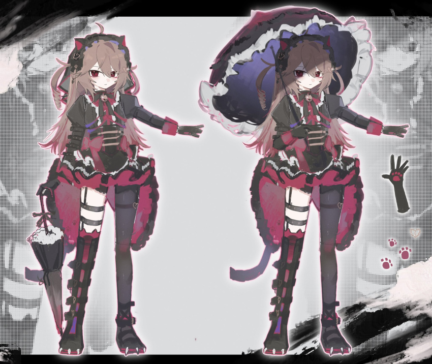 1girl, ahoge, alternate_costume, alternate_hairstyle, animal_ear_hairband, animal_ear_legwear, animal_ears, arm_belt