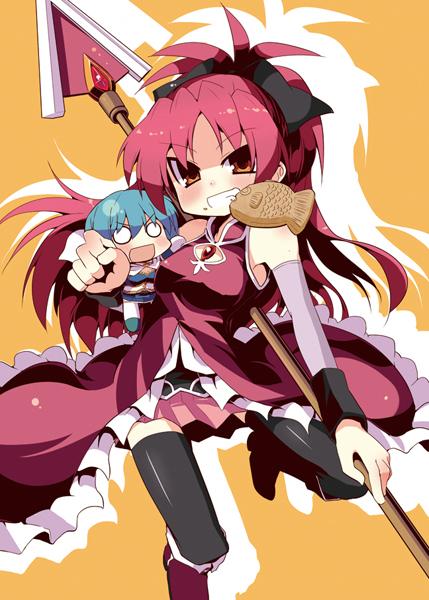 amagi_nanateru, black_legwear, boots, bow, cape, character_doll, detached_sleeves, doll
