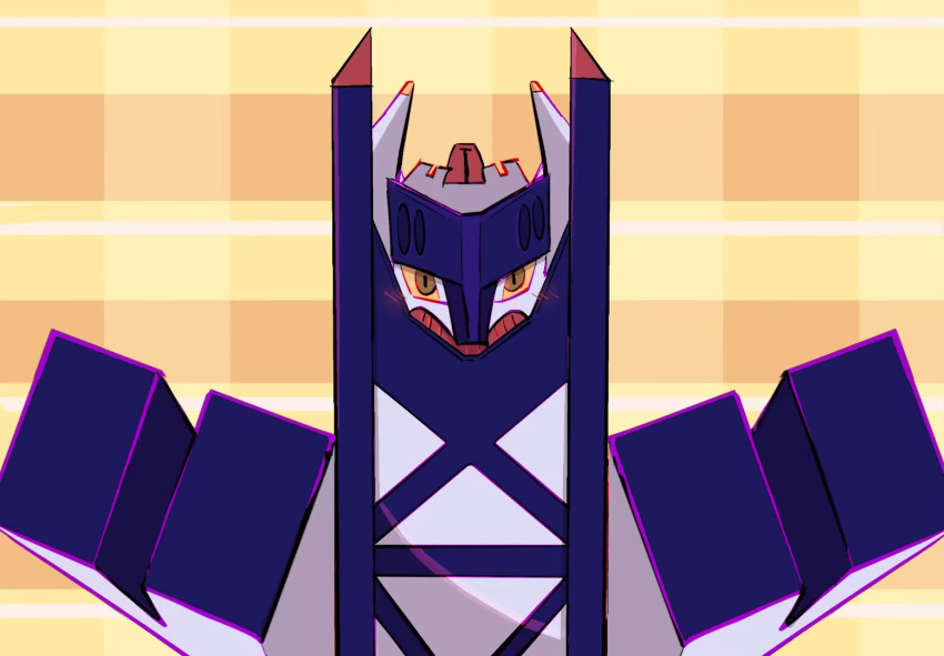 archaludon, badfish08, blush, brown_eyes, colored_sclera, commentary_request, no_humans, pokemon