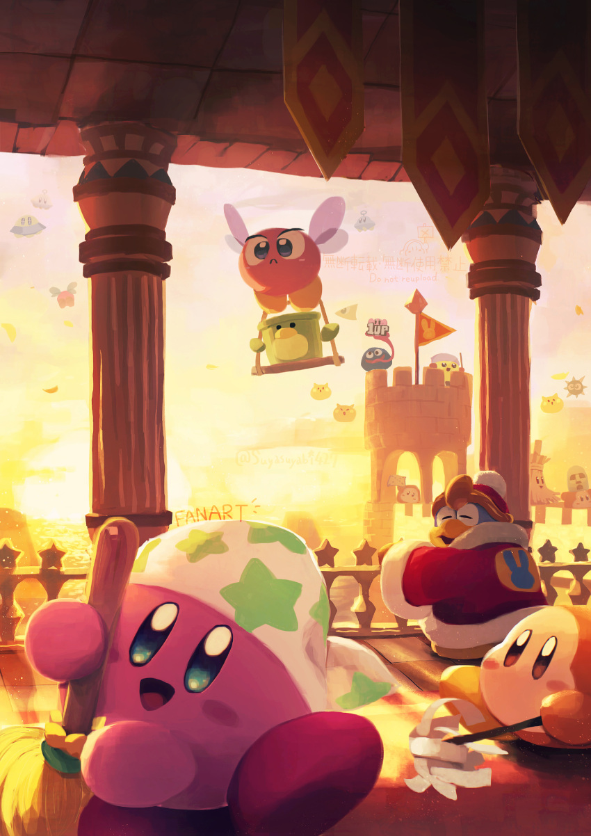 1up, :d, absurdres, artist_name, bandana, banner, blue_eyes, blush