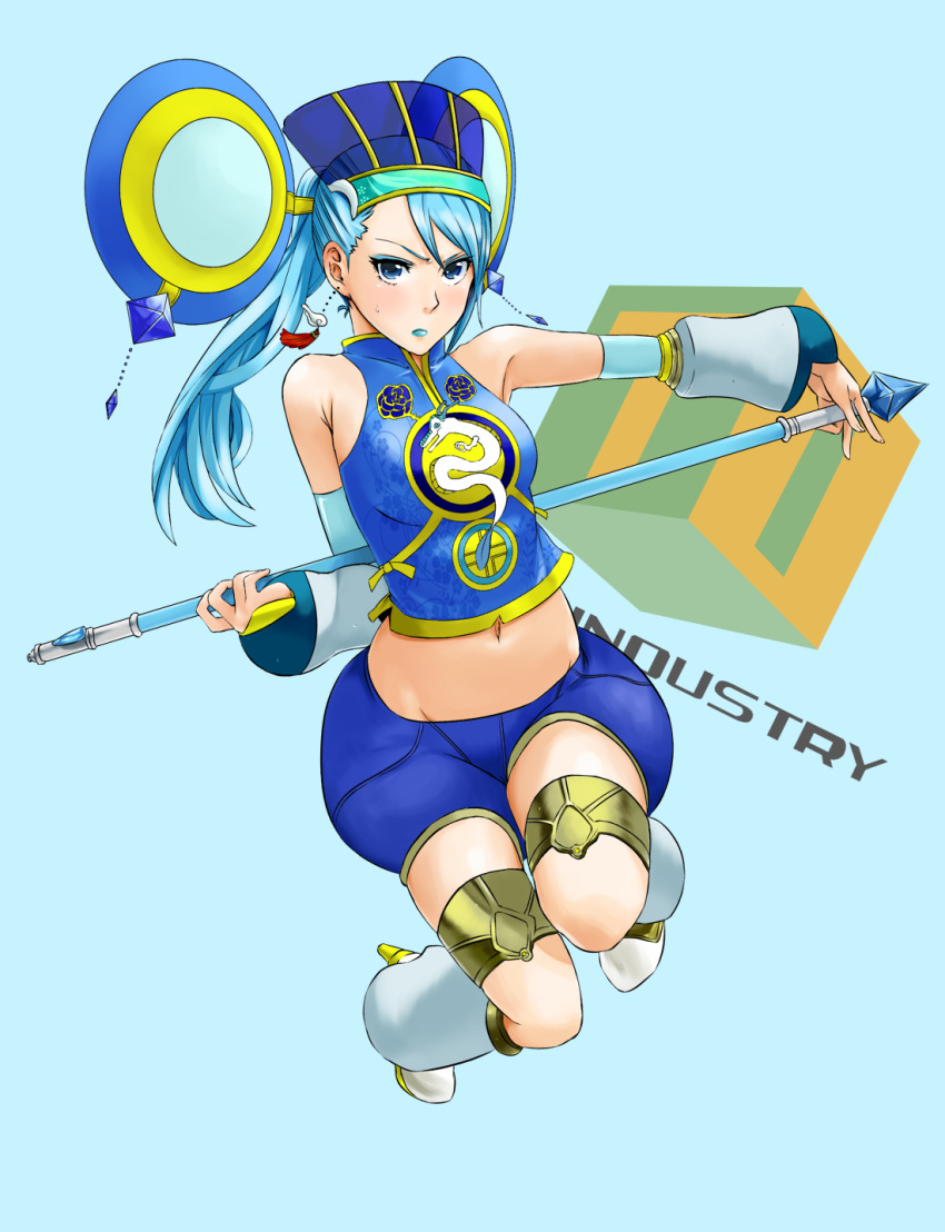 bad_id, blue_eyes, blue_hair, blue_rose, blue_rose_(tiger_&amp;_bunny), cosplay, costume_switch, detached_sleeves