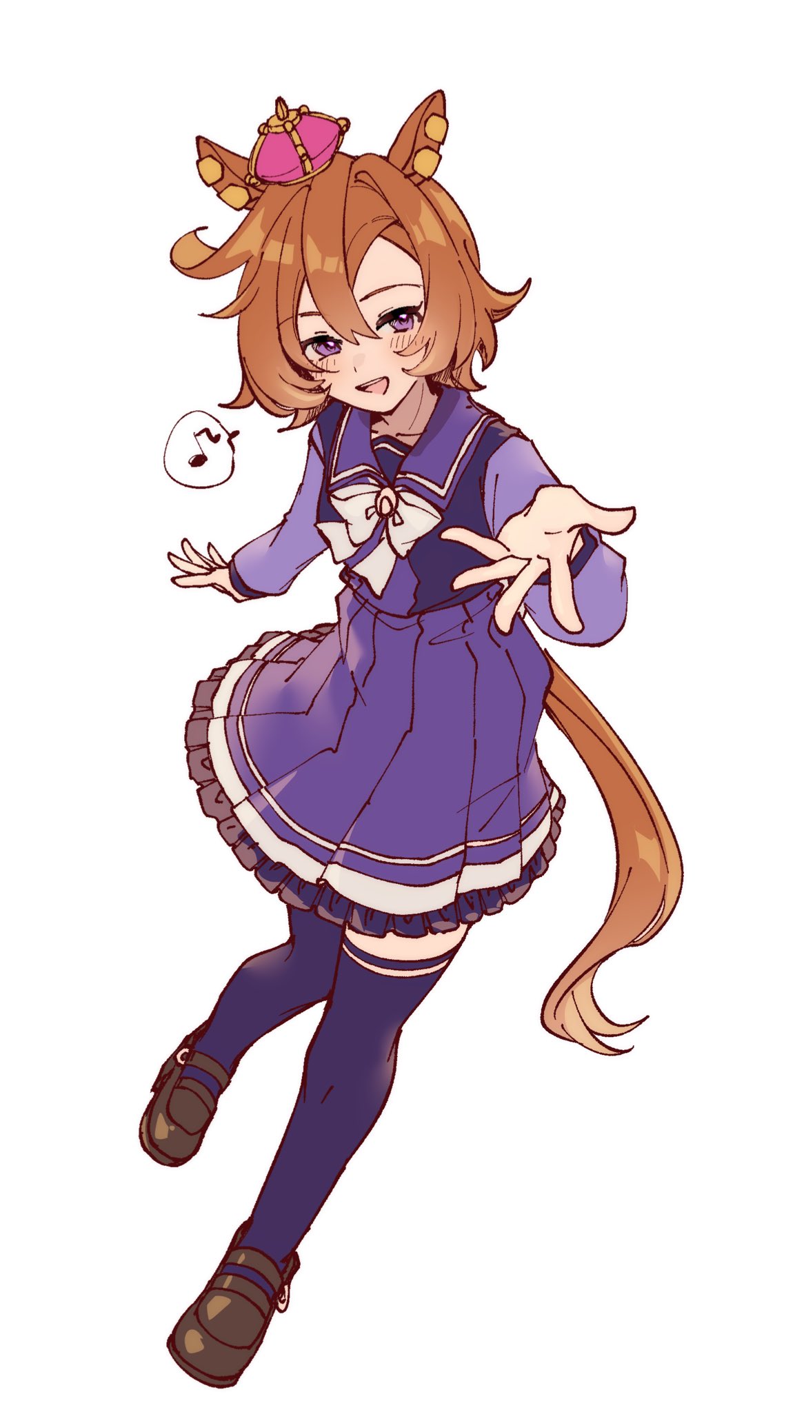 1girl, amano_(amano_miko), animal_ears, blush, bow, bowtie, breasts, commentary_request