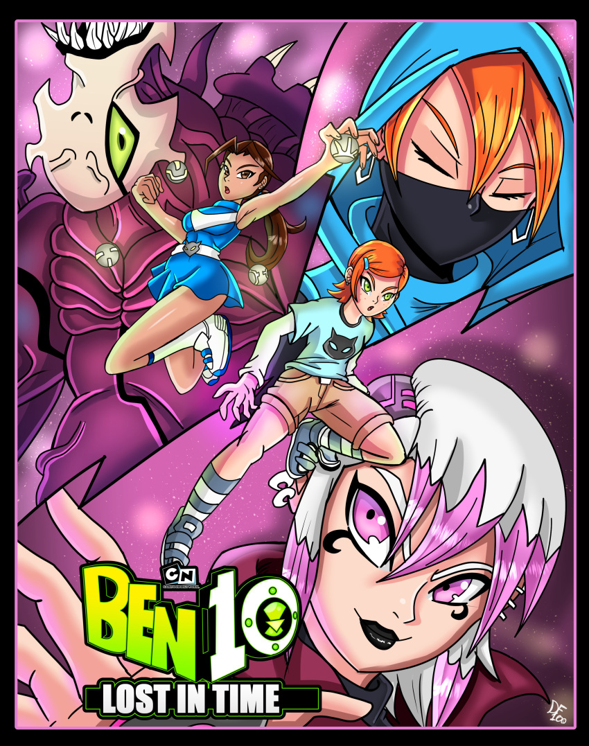 absurdres, aunt_and_niece, ben_10, ben_10:_omniverse, blue_dress, cartoon_network, charmcaster, commentary