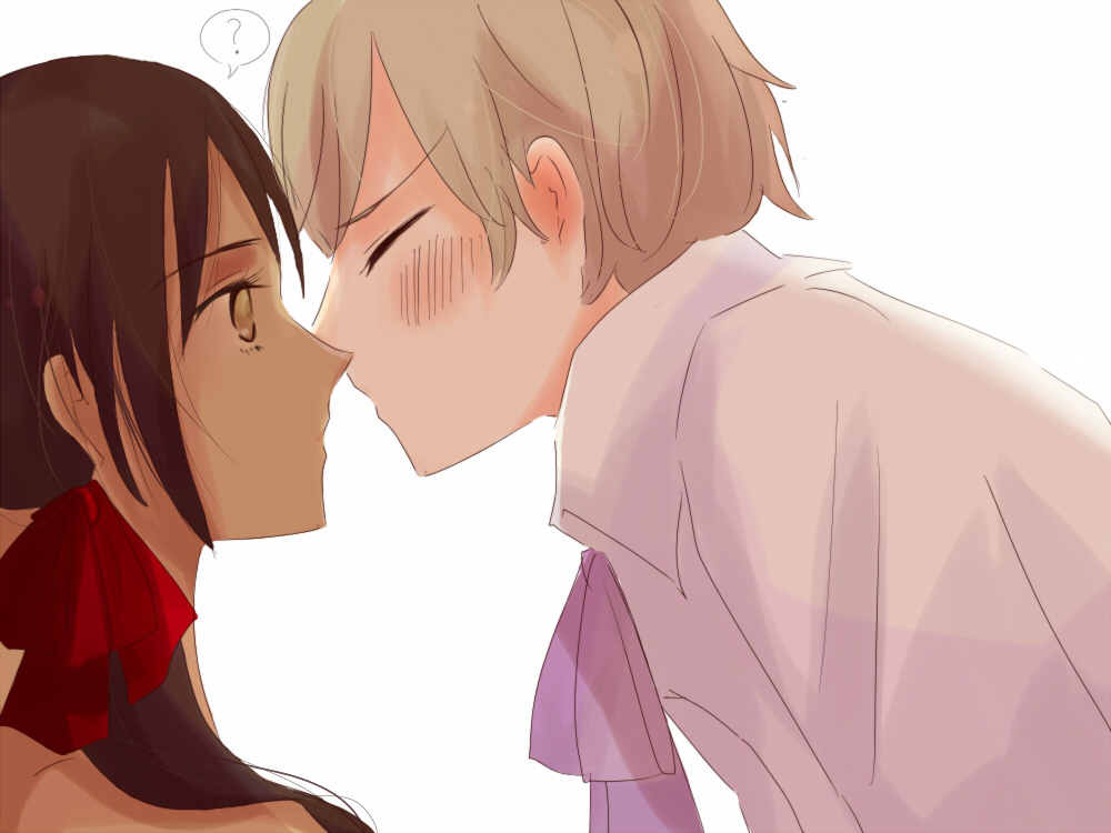almost_kiss, axis_powers_hetalia, couple, iceland_(hetalia), seychelles_(hetalia), tagme