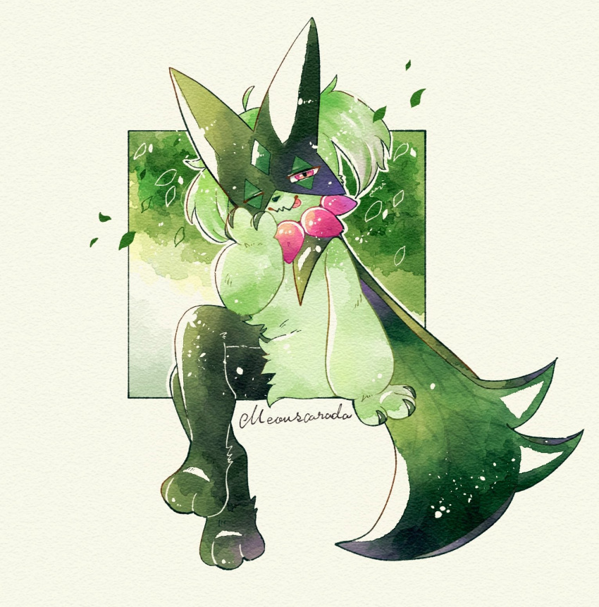 1other, :p, animal_hands, body_fur, border, character_name, closed_mouth, commentary_request