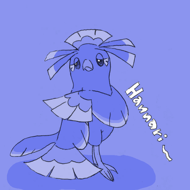 animal_focus, bird, closed_mouth, commentary_request, full_body, half-closed_eyes, horubi_non, monochrome