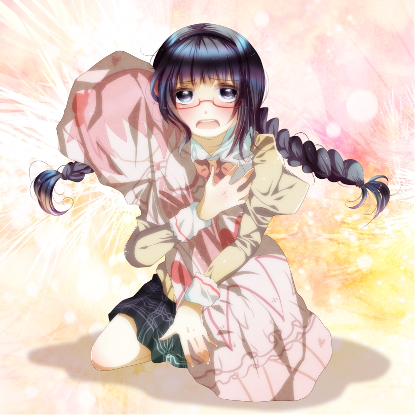 alternate_hairstyle, bad_id, black_hair, blush, bow, braid, dakimakura, dakimakura_(object)