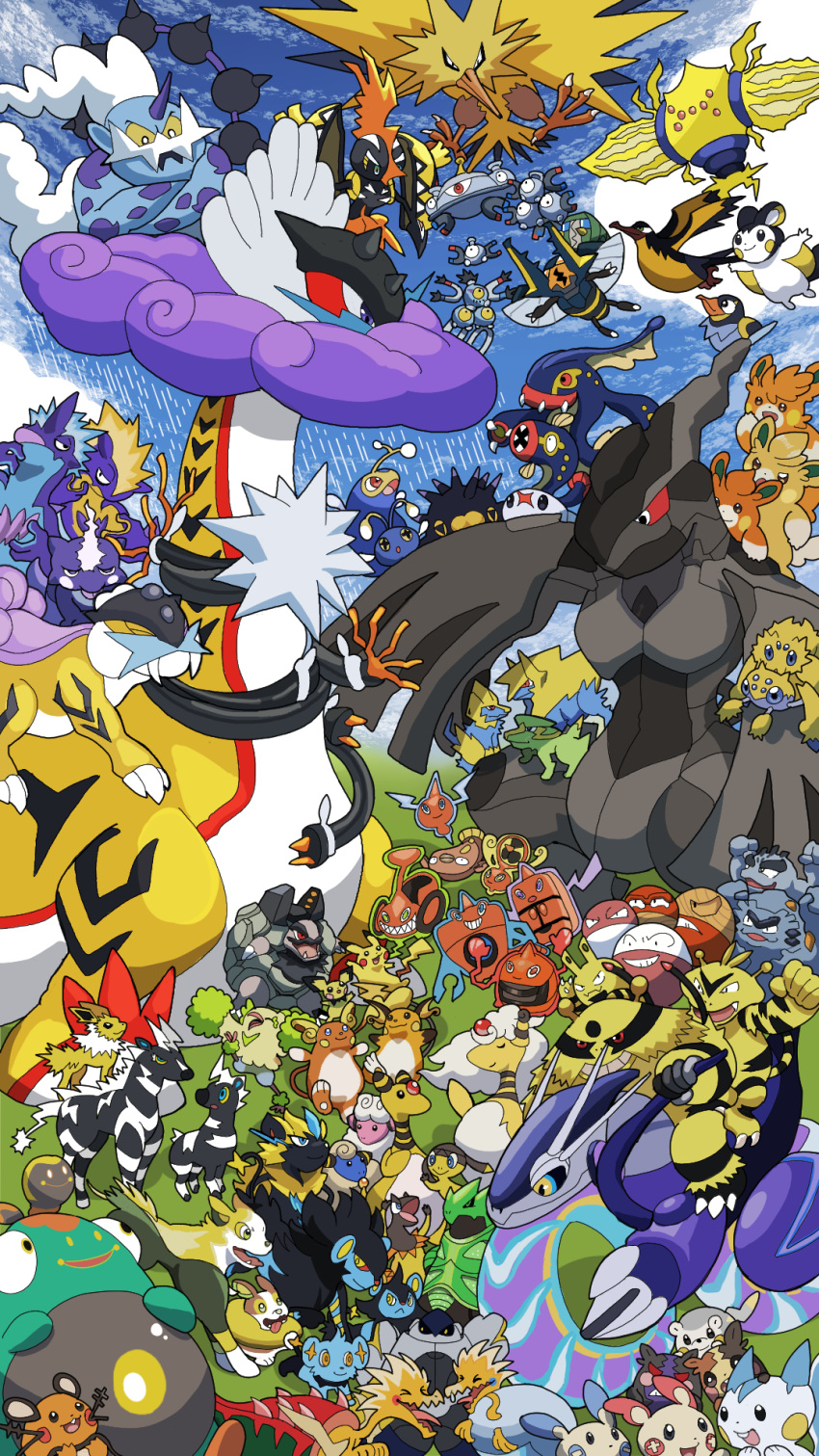 >_<, :o, absolutely_everyone, alolan_geodude, alolan_golem, alolan_graveler, alolan_raichu, ampharos