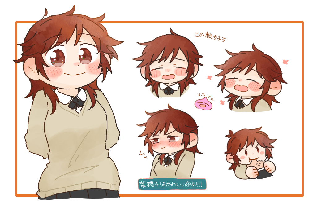 amagami, arata_0503, biting_another's_finger, black_bow, black_bowtie, blush, bow, bowtie