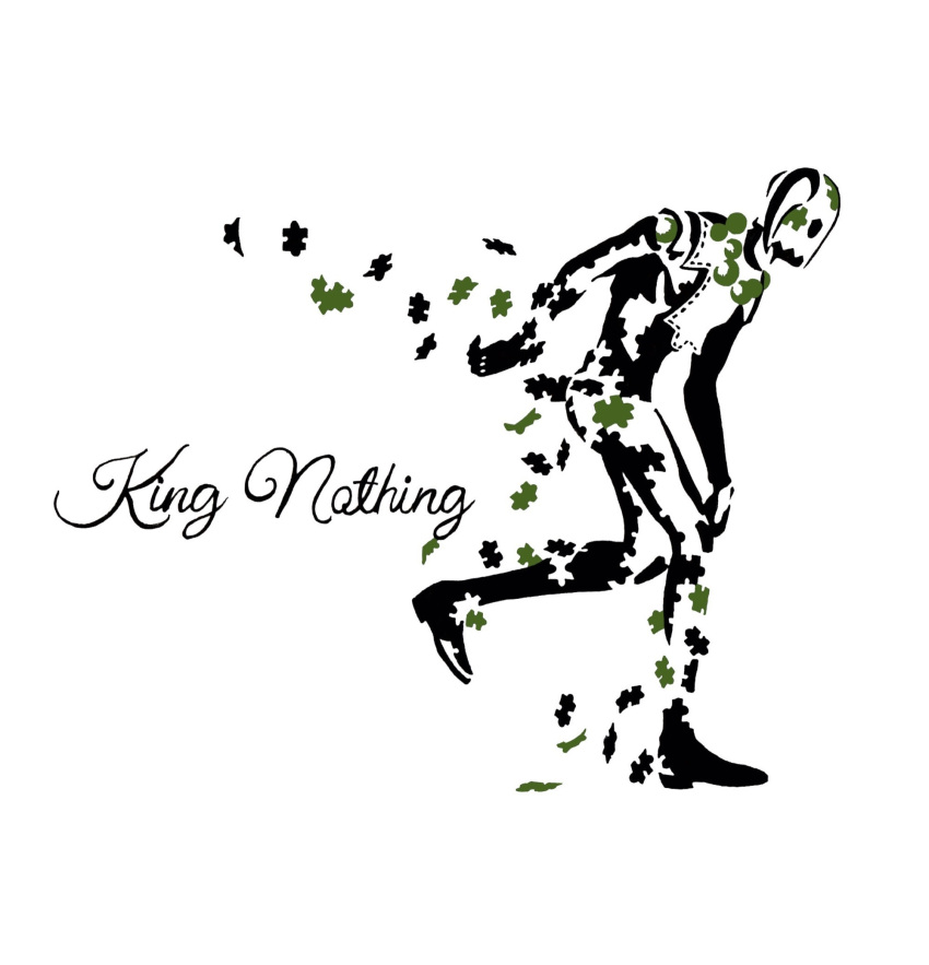 1boy, black_eyes, boots, character_name, commentary_request, cursive, english_text, from_side