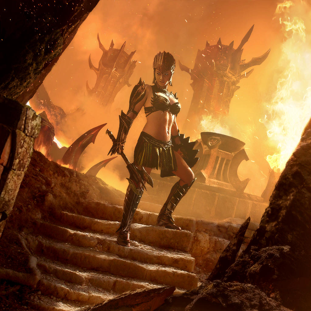 1girl, armor, armored_boots, black_armor, black_sclera, blue_eyes, boobplate, boots