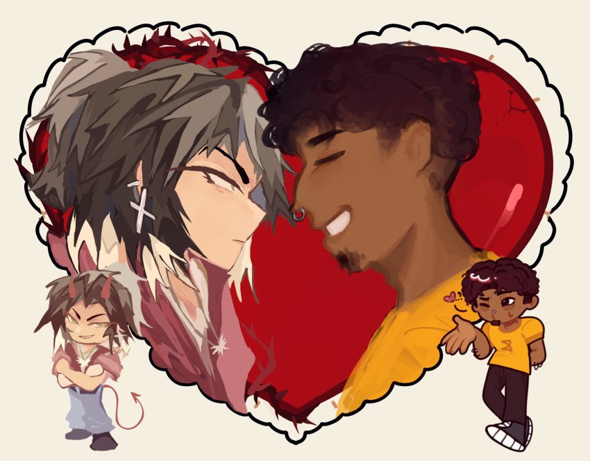 aiden, aiden_(disventure_camp), disventure_camp, highres, james, james_(disventure_camp)