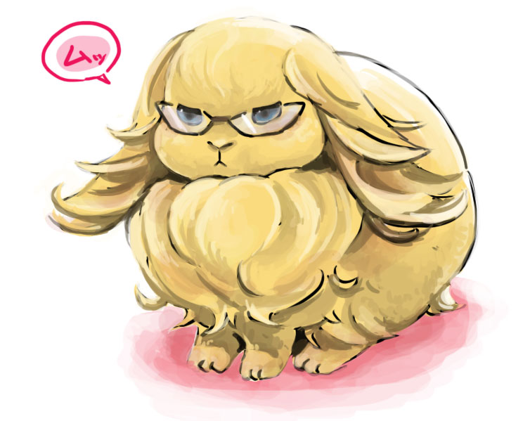 animalization, barnaby_brooks_jr, blue_eyes, bunny, glasses, kaba-chan, male, rabbit