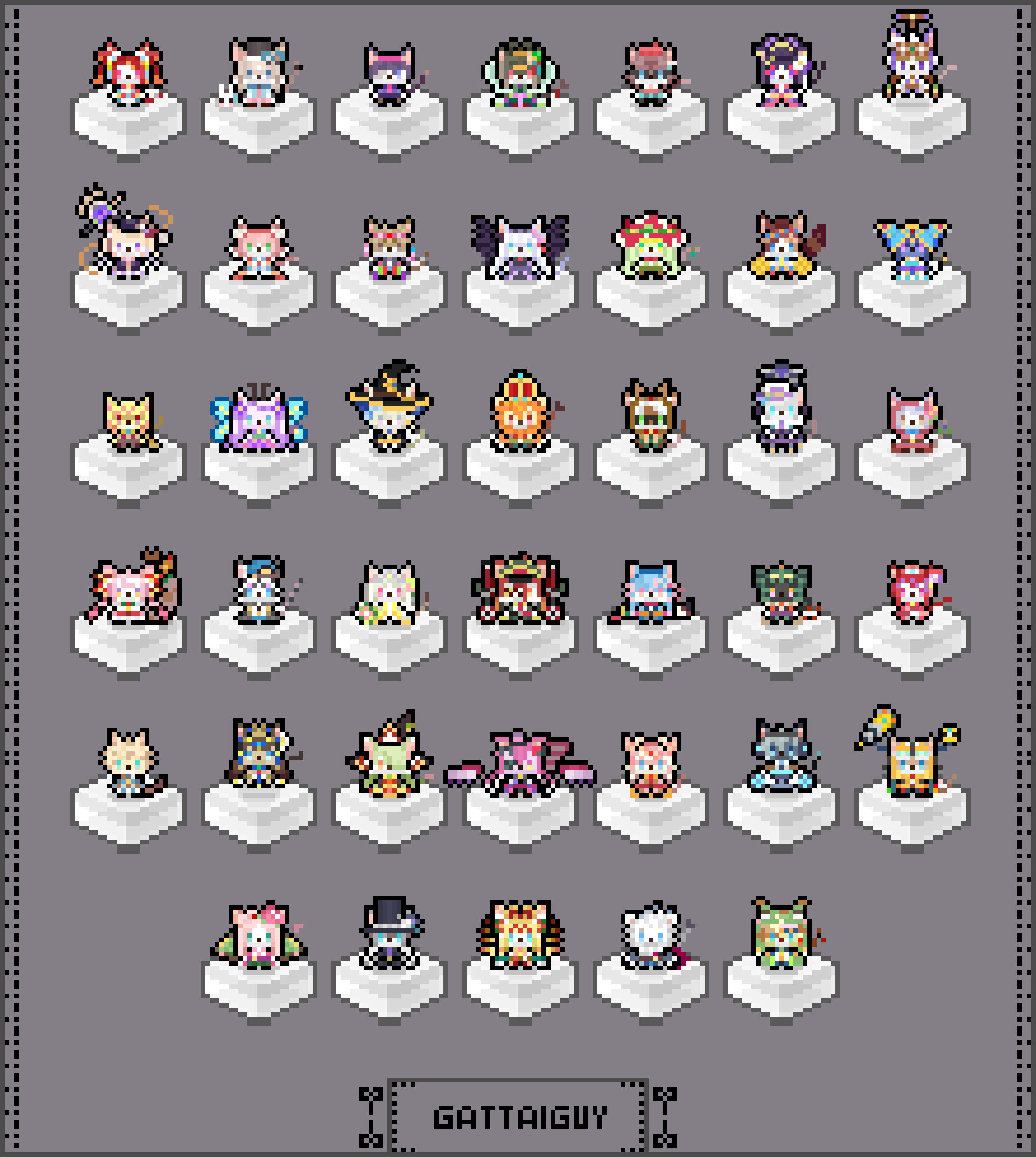 6+boys, 6+girls, absolutely_everyone, absurdres, angel_wings, animal_ears, annotation_request, arthur_(cat_busters)