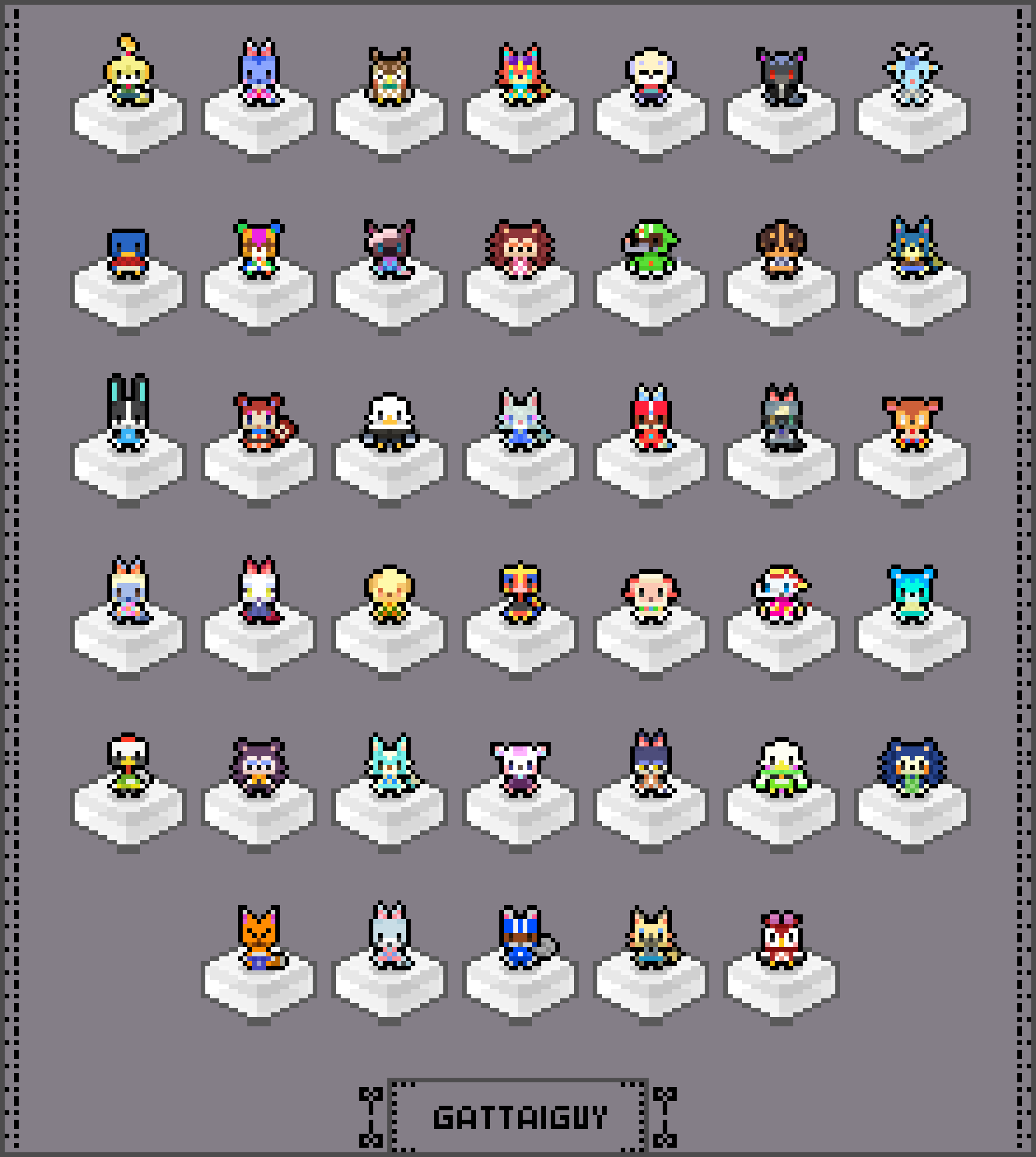 6+boys, 6+girls, absolutely_everyone, absurdres, animal_crossing, animal_ears, annotation_request, apollo_(animal_crossing)