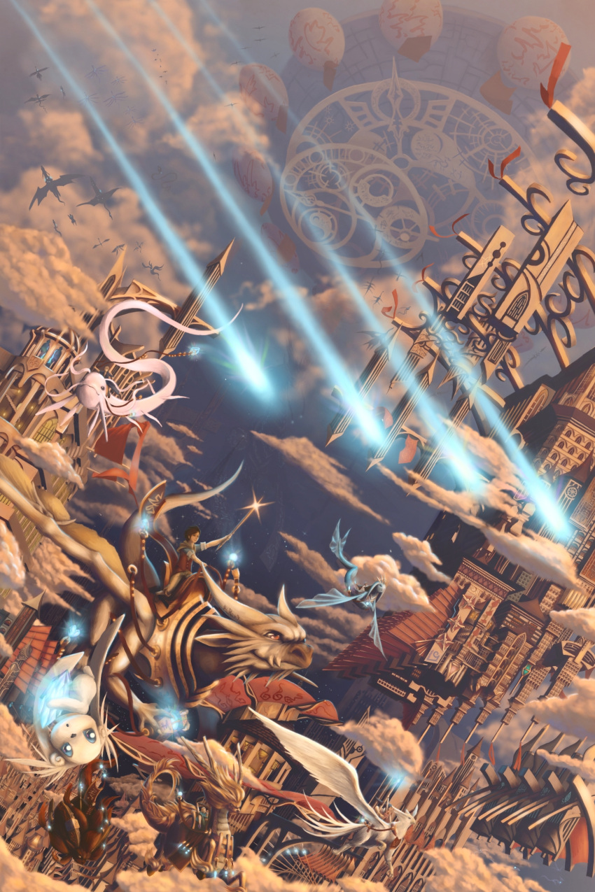 artist_request, bad_id, beak, blimp, blue_eyes, blue_hair, castle, cirque07