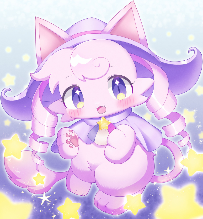 1girl, absurdres, animal_ears, ascot, blush, brooch, capelet, cat_ears