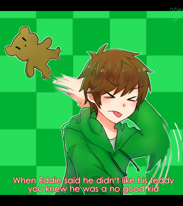 >_<, 1boy, animification, antenna_hair, brown_hair, checkered_background, commentary, derivative_work
