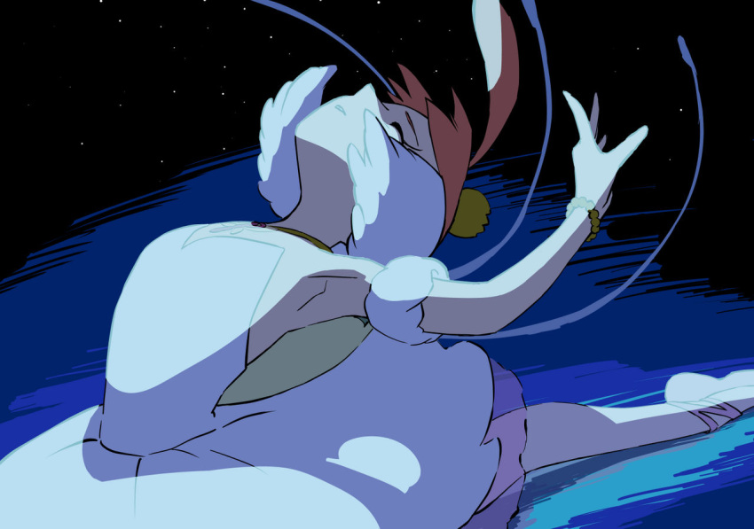 1girl, ahiru_(princess_tutu), ahoge, ballerina, ballet, ballet_slippers, bare_shoulders, bracelet, crown, dress, jewelry, jinmenjp, necklace, princess_tutu, princess_tutu_(character), short_hair, solo, swan_lake_headpiece, tutu