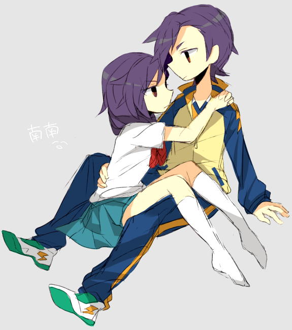 1girl, bad_id, dual_persona, genderswap, inazuma_eleven, inazuma_eleven_(series), inazuma_eleven_go, kneehighs
