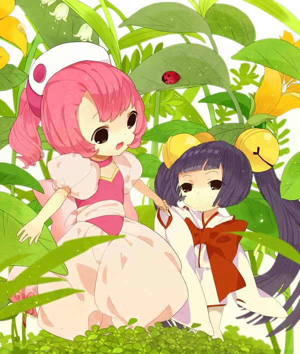 bad_id, bell, chobits, dragging, hat, jingle_bell, kotoko, ladybug