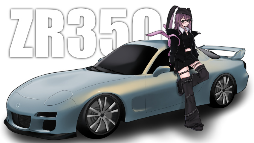 1girl, absurdres, animal_bag, backpack, bag, black_jacket, black_shirt, black_skirt