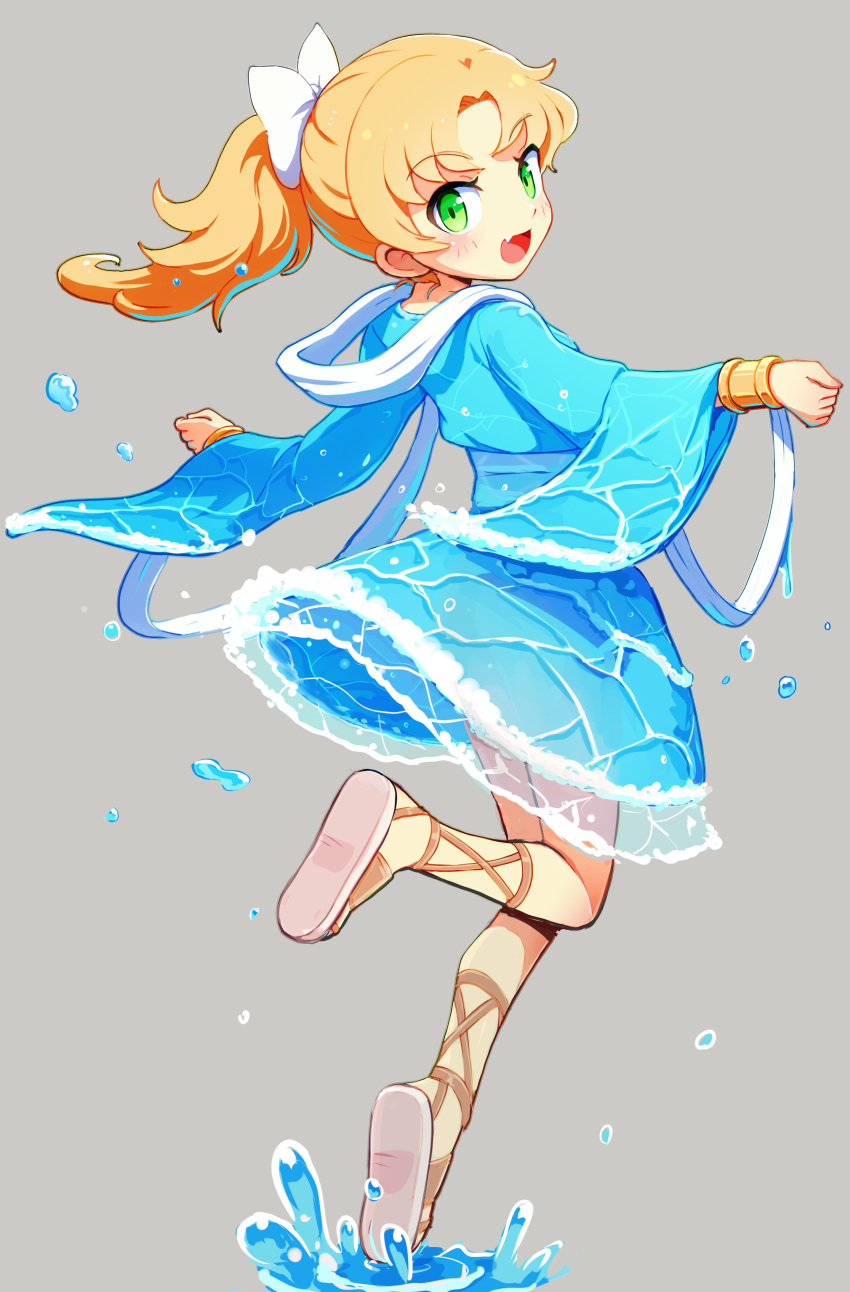 1girl, absurdres, blonde_hair, bow, bracer, commentary_request, dragon_quest, dragon_quest_ii