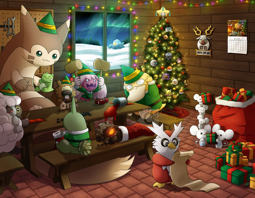 :3, artist_name, aurora, azurill, bidoof, blacephalon, blissey, box